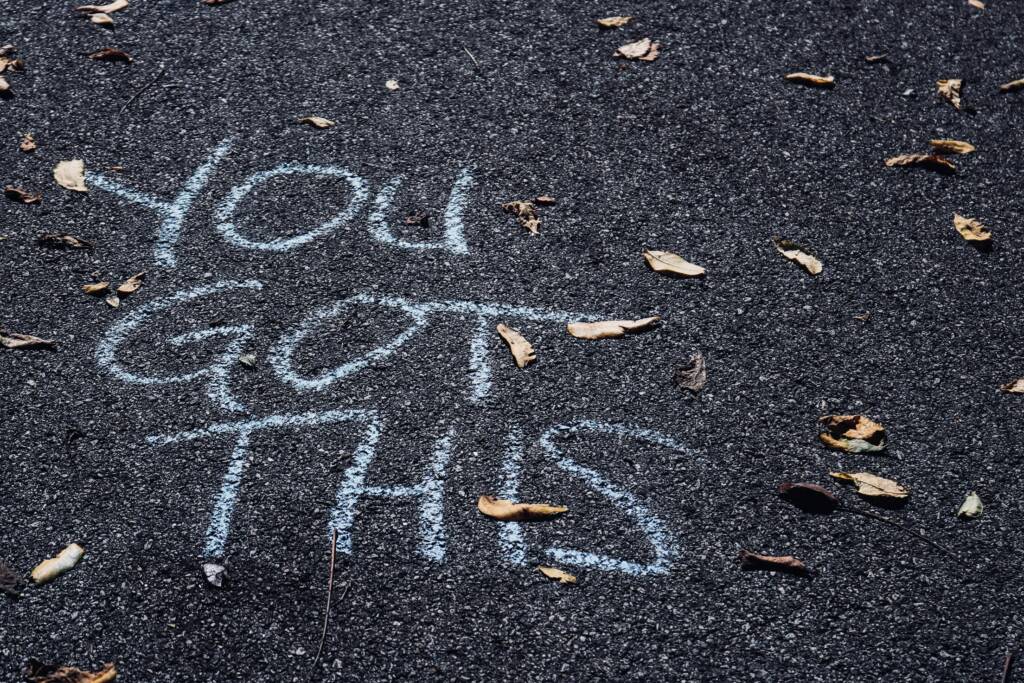 Chalk writing